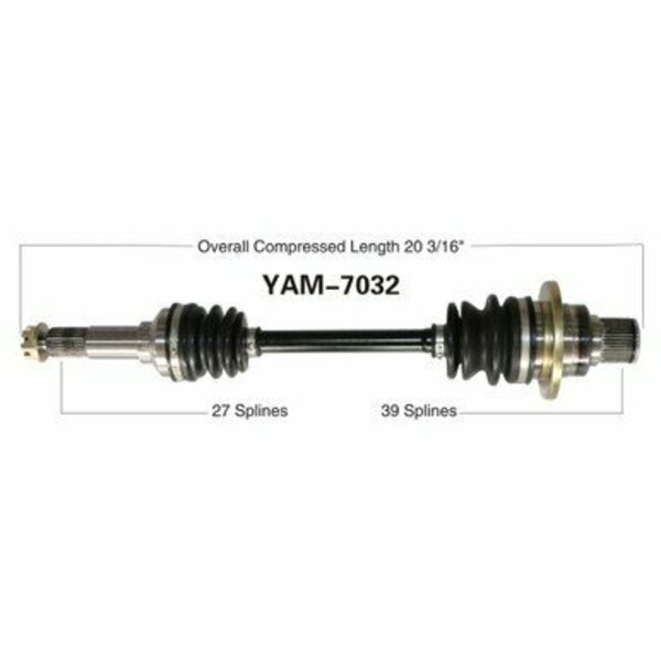 Wide Open OE Replacement CV Axle for YAM REAR R YFM660F GRIZZ 02 YAM-7032